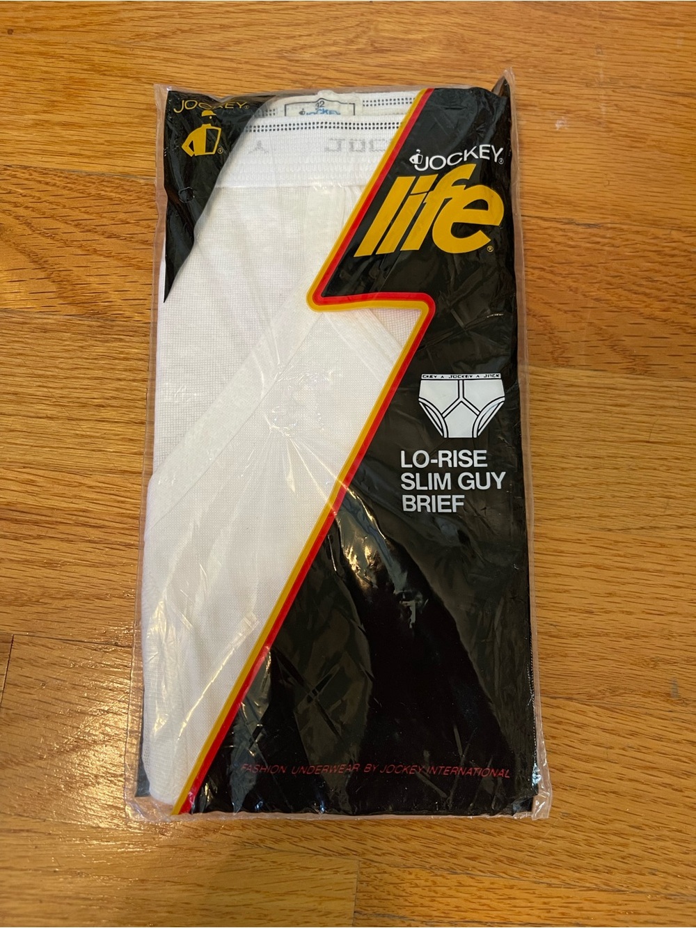 🆕 Jockey Life NOS 1981 Lo-Rise Slim Guy Brief all cotton sealed package size 32